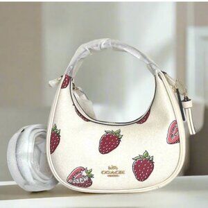 Coach White Strawberry Print Women's Bag